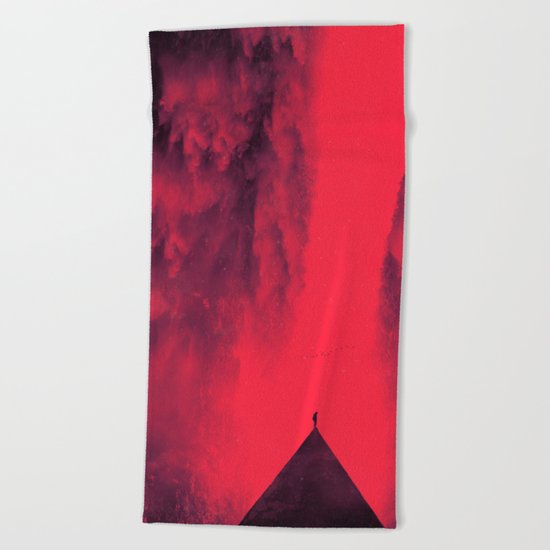 reD Dream Beach Towel