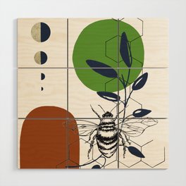 Modern Art Bee Wood Wall Art