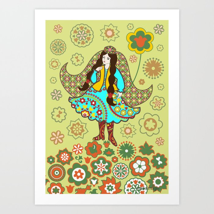 Tatar girl Art Print