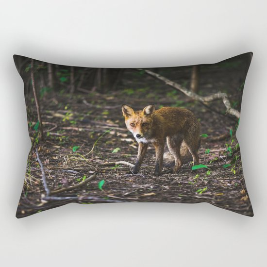 Silver fox Rectangular Pillow