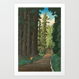 Kawase Hasui: "Road to Nikko" Art Print