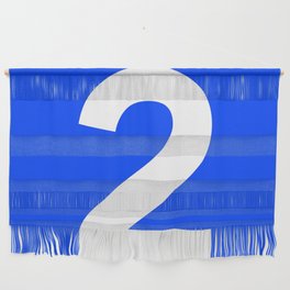Number 2 (White & Blue) Wall Hanging