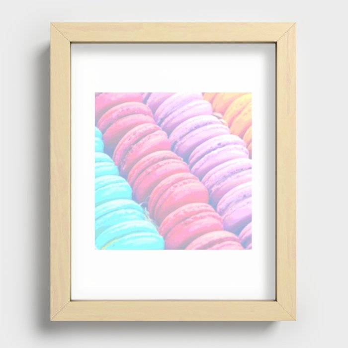 Macaron Cookies Recessed Framed Print