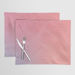 Colorful Psychedelic Lines Placemat