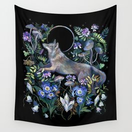 Moon Wolf Wall Tapestry