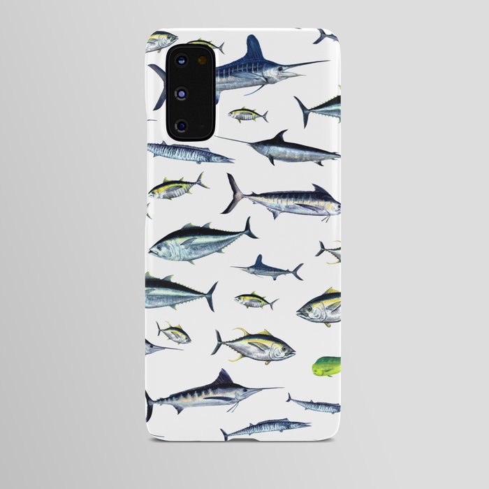 Fish Mix: Vol. 1 wahoo, bigeye, yellowfin, bluefin tuna, blue marlin, white marlin, mahi-mahi, swordfish Android Case