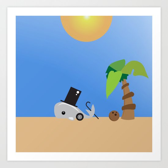 Whale 2 of 3 Art Print