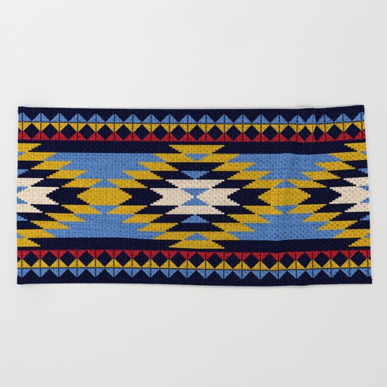Aztec pattern Beach Towel