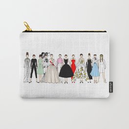 Audrey Circle Fashion Carry-All Pouch | Circular, Vintage, Girl, Kids, Dresses, Woman, Whimsical, Female, Girls, Pop Art 