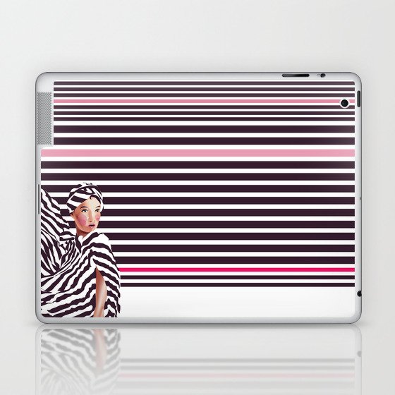 Stripes & Beauty Laptop & iPad Skin