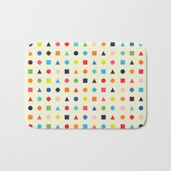 Dot Triangle Square Plus Repeat Bath Mat