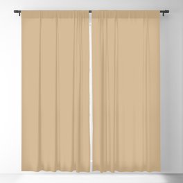 Neutral Tan Solid Color Popular Hues Patternless Shades of Tan Brown Collection - Hex #d2b48c Blackout Curtain