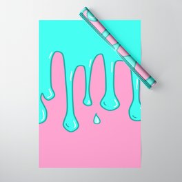 Blue and Pink Slime Wrapping Paper