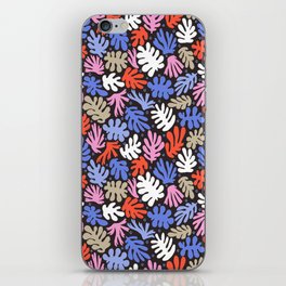 Abstract Playful Leaves Pattern iPhone Skin
