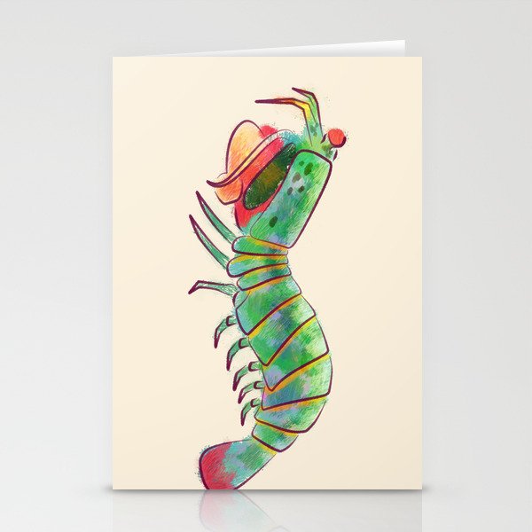 Peacock Mantis Shrimp Stationery Cards