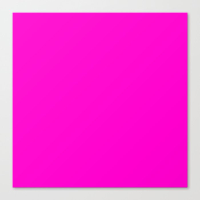 BRIGHT MAGENTA COLOR. Vibrant Pink Solid Color Canvas Print