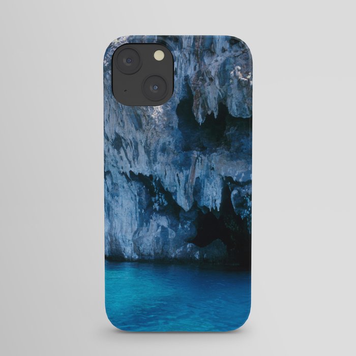 NATURE'S WONDER #3 - BLUE GROTTO #art #society6 iPhone Case