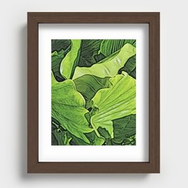 Giant Taro Leaves Recessed Framed Print