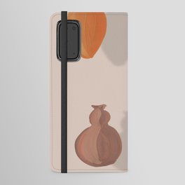Floating clay vases Android Wallet Case