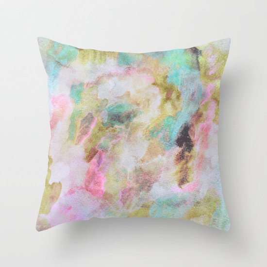 Abstract Clouds Throw Pillow