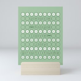 Words to Live By Mini Art Print