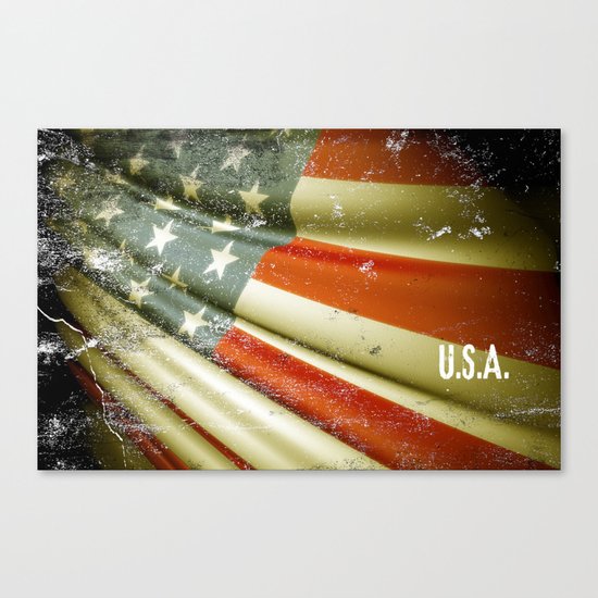 Flag of USA Canvas Print
