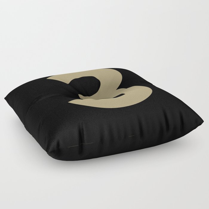 Number 3 (Sand & Black) Floor Pillow