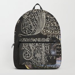 Vintage calligraphy art Backpack