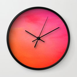 PinkOrange Gradient Wall Clock