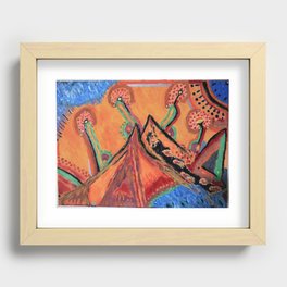 " the mountain " Recessed Framed Print