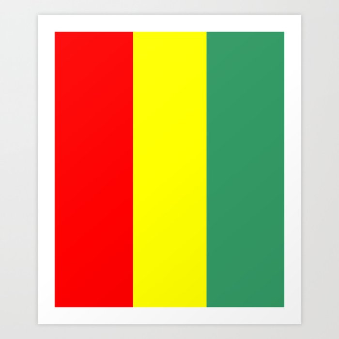 Flag of guinea 2 -Guinean,Guinea,guinée,guinéen, guinéenne,conakry Art  Print by oldking