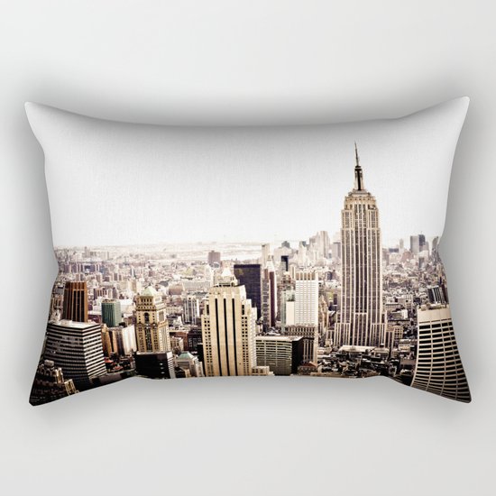 New York City Skyline Rectangular Pillow