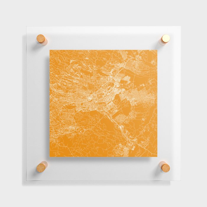 Kenya, Nairobi Map - Illustrated Cities  Floating Acrylic Print