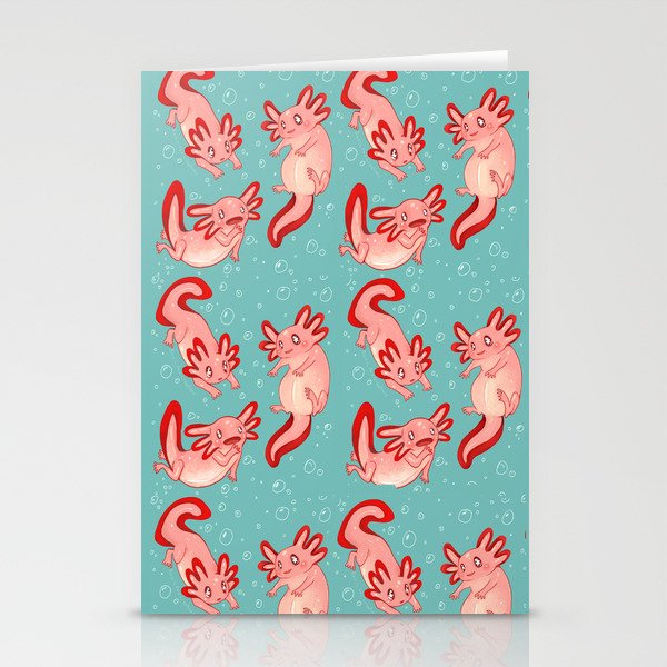 Axolotls Stationery Cards