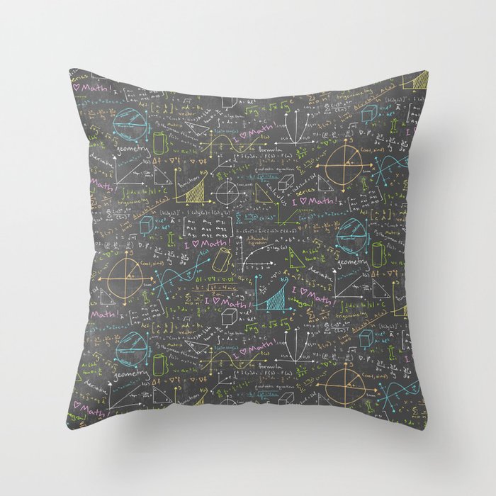 Math Lessons Throw Pillow