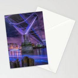 Great Britain Photography - Beautiful Bridge In London Surrounded By Lights Stationery Card