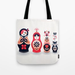 Russian Nesting Dolls – Hot Pink Tote Bag