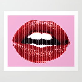 Lips Pop Art Print