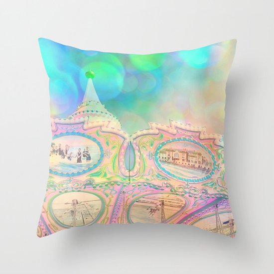 Cotton Candy Dreams Throw Pillow