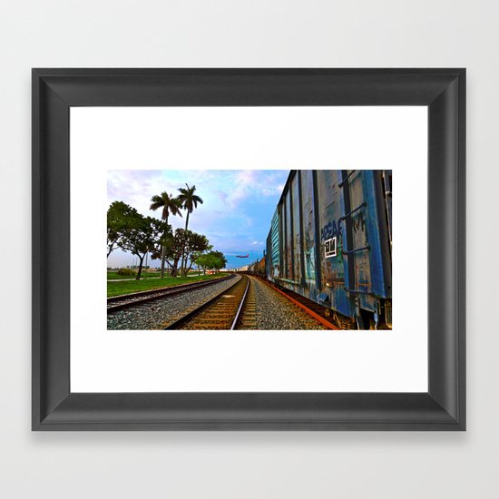 Planes, Trains, but no Automoblies Framed Art Print