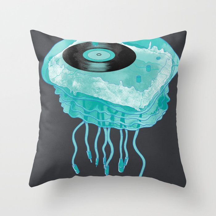 Deep Sea Audiophile Throw Pillow