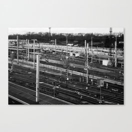 Railway station Canvas Print