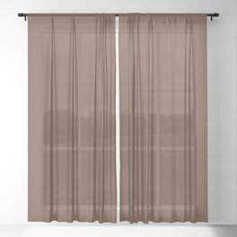 Pecan Sheer Curtain