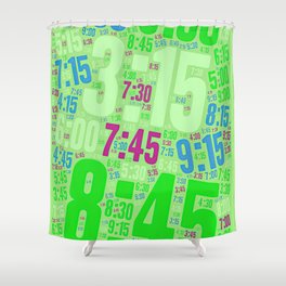 Pace run , number 028 Shower Curtain
