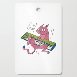 funny Cat Synth Cutting Board