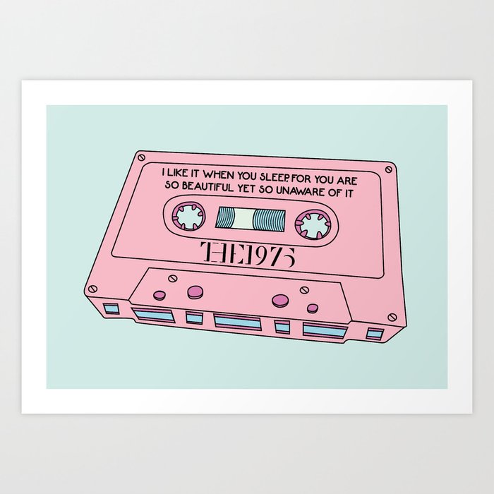 cassete tape art print by wooondersoup society6