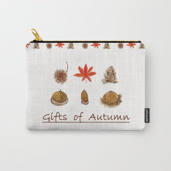 Gift of autumn watercolor painting Carry-All Pouch