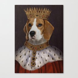 The Most Regal of the Beagles Canvas Print