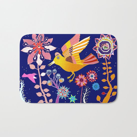 dreamy flora Bath Mat