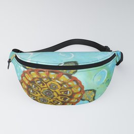 Sea Turtle Painting  Fanny Pack